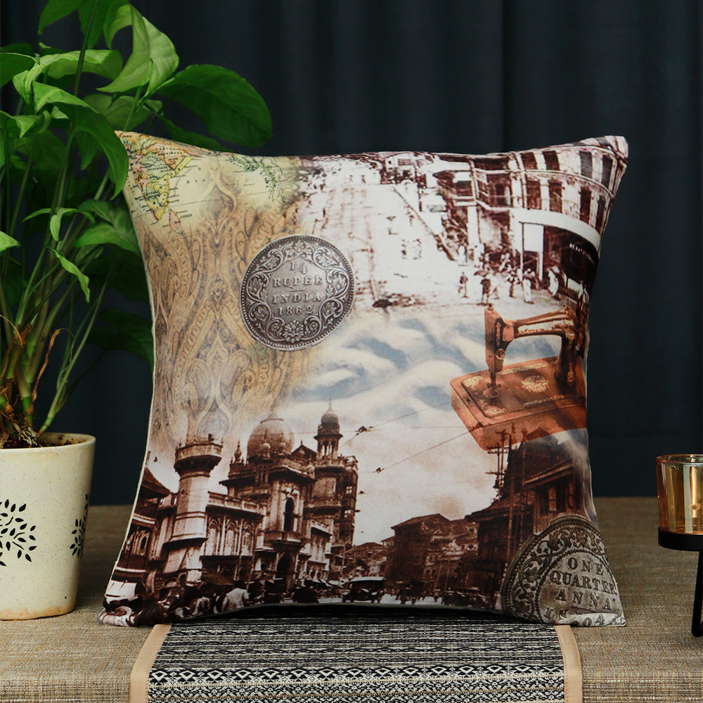Cushion Cover Poly Canvas Digital print Multi - 16"X16"