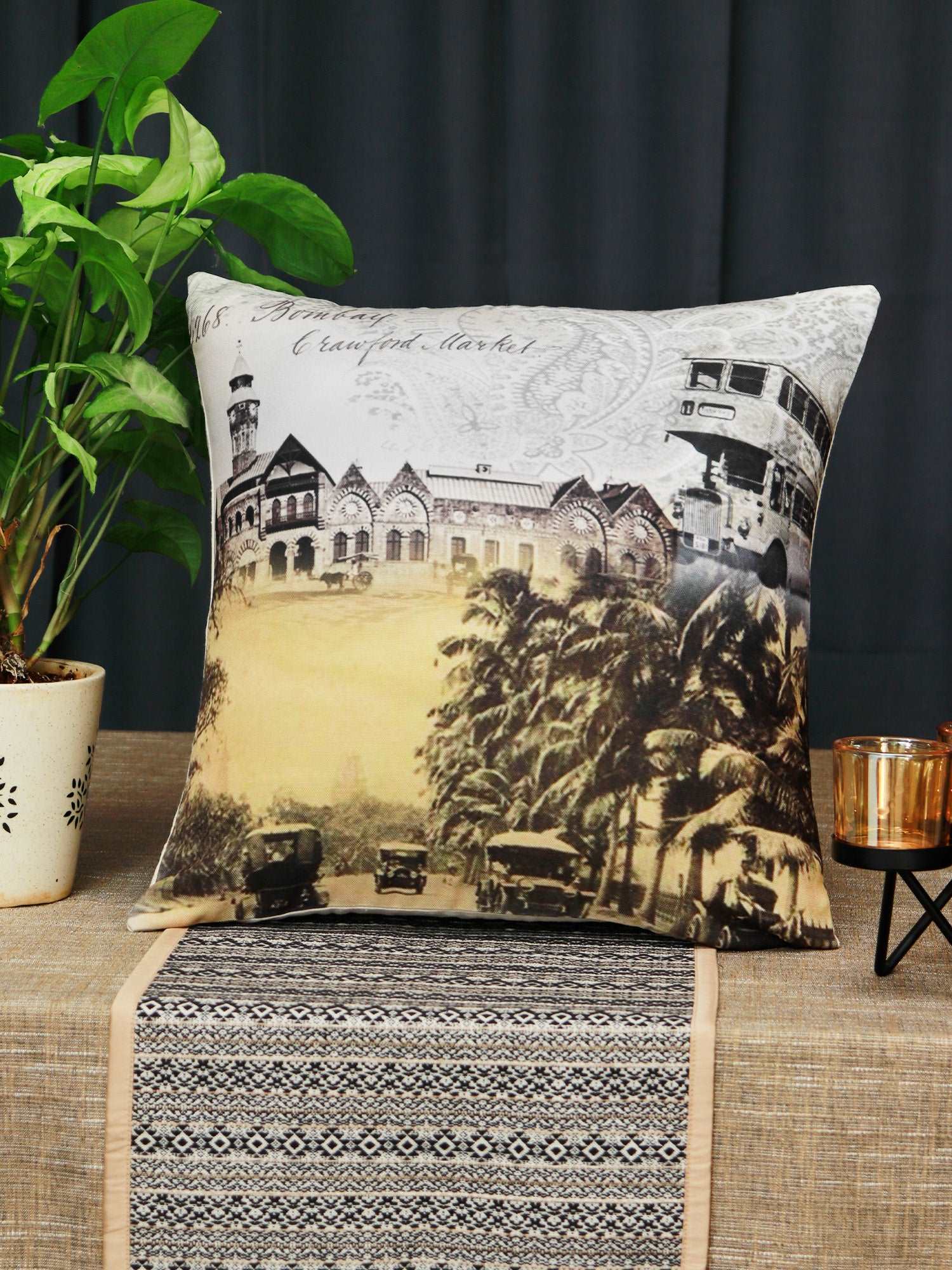 Cushion Cover Poly Canvas Digital print Multi - 16"X16"