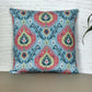 Cushion Cover with Motif Printed - Poly-Canvas | Blue - 16x16 inch