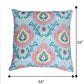 Cushion Cover with Motif Printed - Poly-Canvas | Blue - 16x16 inch