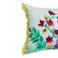 Cushion Cover Poly Canvas Digital print With Frayed Edges Multi - 12"X22"