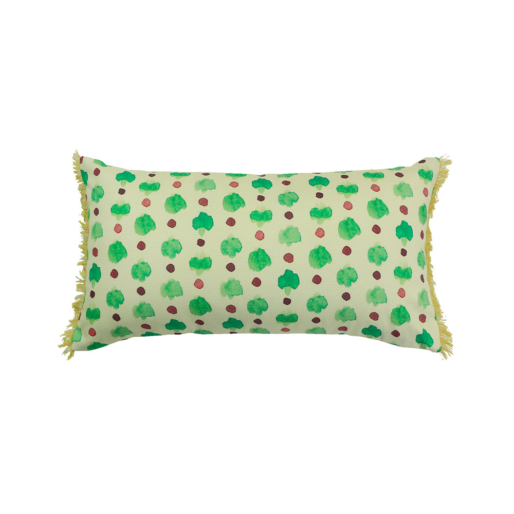 Cushion Cover Poly Canvas Digital print With Frayed Edges Multi - 12"X22"
