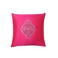 Cushion Cover for Sofa, Bed Polyester Motif Embroidery | Pink - 16x16in(40x40cm) (Pack of 1)