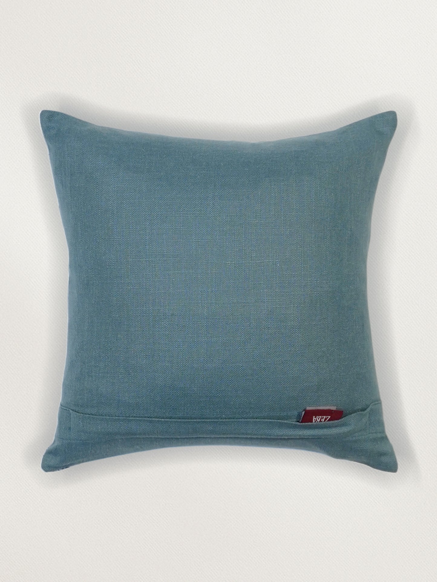 Embroidered Printed Cushion Cover 12 Inch x 12 Inch | Blue