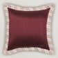 Flange Cushion Cover | Deep Red | 16 Inch x 16 Inch