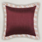 Flange Cushion Cover | Deep Red | 16 Inch x 16 Inch