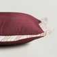 Flange Cushion Cover | Deep Red | 16 Inch x 16 Inch