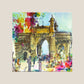 Vibrant Gateway Cityscape Printed Wall Art | 16 inch x 16 inch