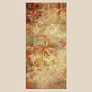 Deep Vermilion Embroidered Wall Art | 24 inch x 48 inch