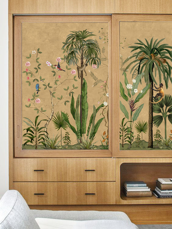 Wallpaper Non Woven/Canvas - Gilded Wilderness (1 sqft)