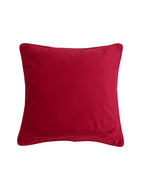 Solid Pink | Cord Piping | Velvet | 20 Inch x 20 Inch | Square Cushion Cover