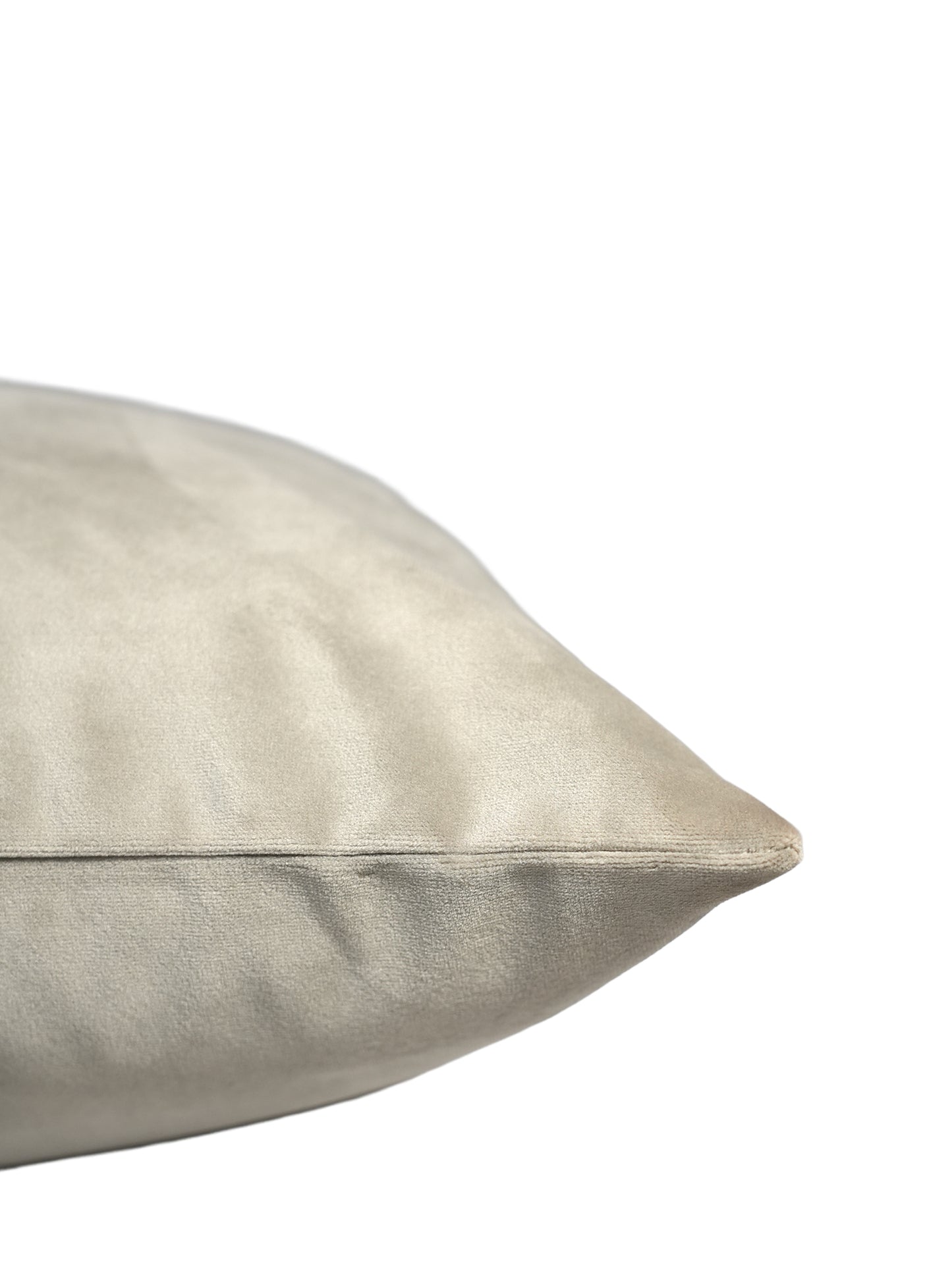 Velvet Embroidered Cushion Cover - Luxe Collection | Sofa, Bedroom, Couch | Patchwork of Floral Embroidery with Chawal Taka - Grey - 16x16 inch (40x40 cms) (Pack of 1)
