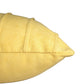 Hand Embroidered Cushion Cover - Luxe Collection | Sofa, Bedroom, Couch | Polycanvas Applique with Floral Embroidery and Moti Work- Yellow - 12x22 inch (30x55 cms) (Pack of 1)