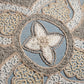 Polyester Blend Blue Cushion Cover- Applique & Machine Embroidered with Cord Piping  12x22 inches, Set of 1