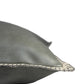 Leather Black Cushion Cover -Flat Piping & Hand Detailing, 18x18 inches, Set of 1