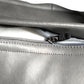 Zeba Leather Cushion Cover - Grey ,Patchwork 16x16''