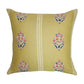 Hand Embroidered Luxe Collection Cushion Cover | Block Printed Off White - 16x16 Inches