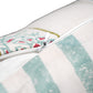 Hand Embroidered Luxe Collection Cushion Covers | Block Printed with Quilted Stitching Off White - 12x22 Inches