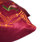 Hand Embroidered Pichwai Cushion Cover | Palm Trees Velvet 18x18 Inches