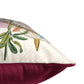 Hand Embroidered Pichwai Cushion Cover with Digital Print | Embellished Velvet 20x20 Inches