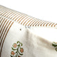 Block Printed Cushion Cover | Stripes with Butti Cotton 12 x 22 inches