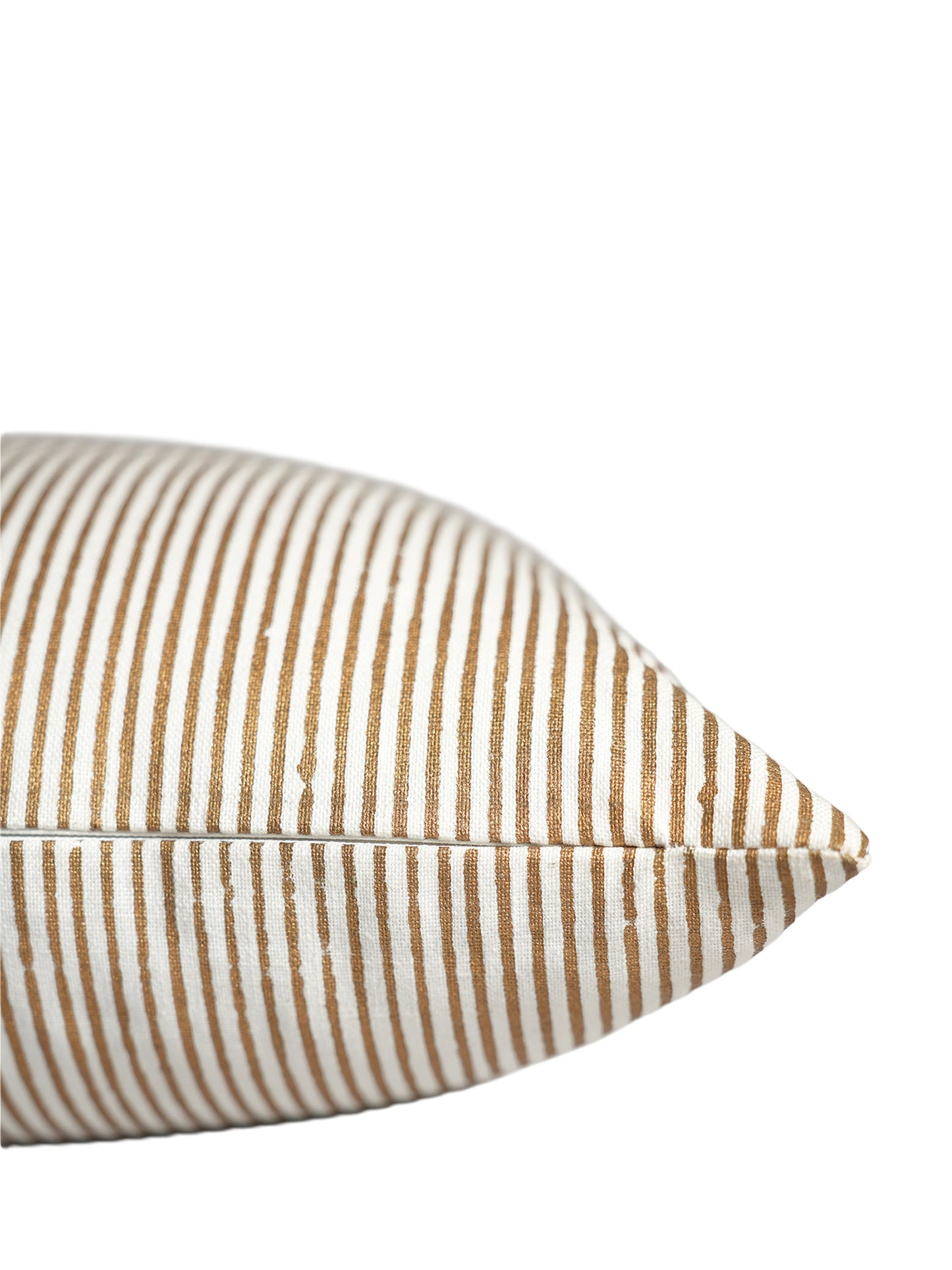 Block Printed Cushion Cover | Stripes with Butti Cotton 12 x 22 inches
