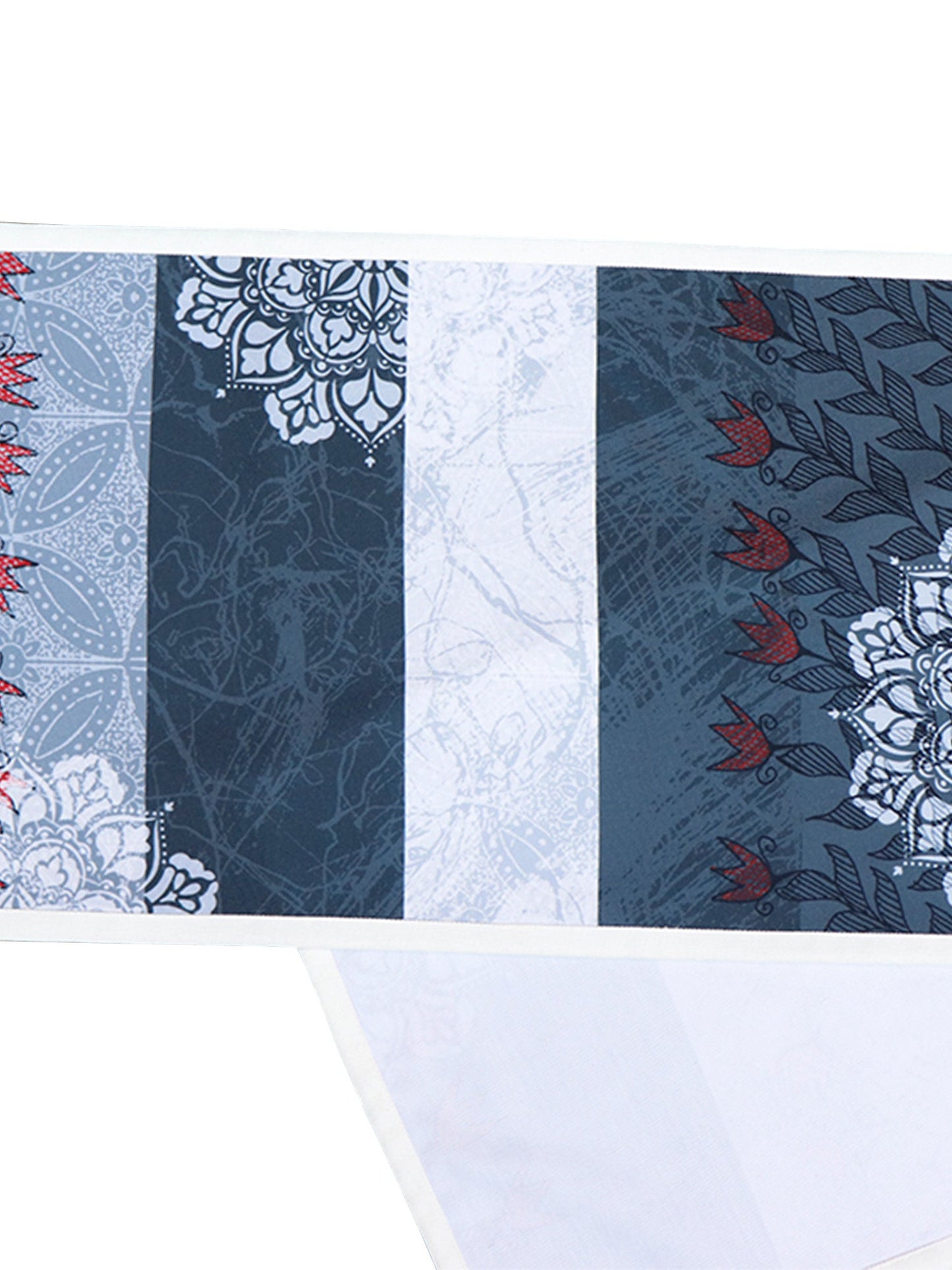 Table Runner Poly Canvas Fushion Ethnic And Modern Print  Multi - 12" X 84"