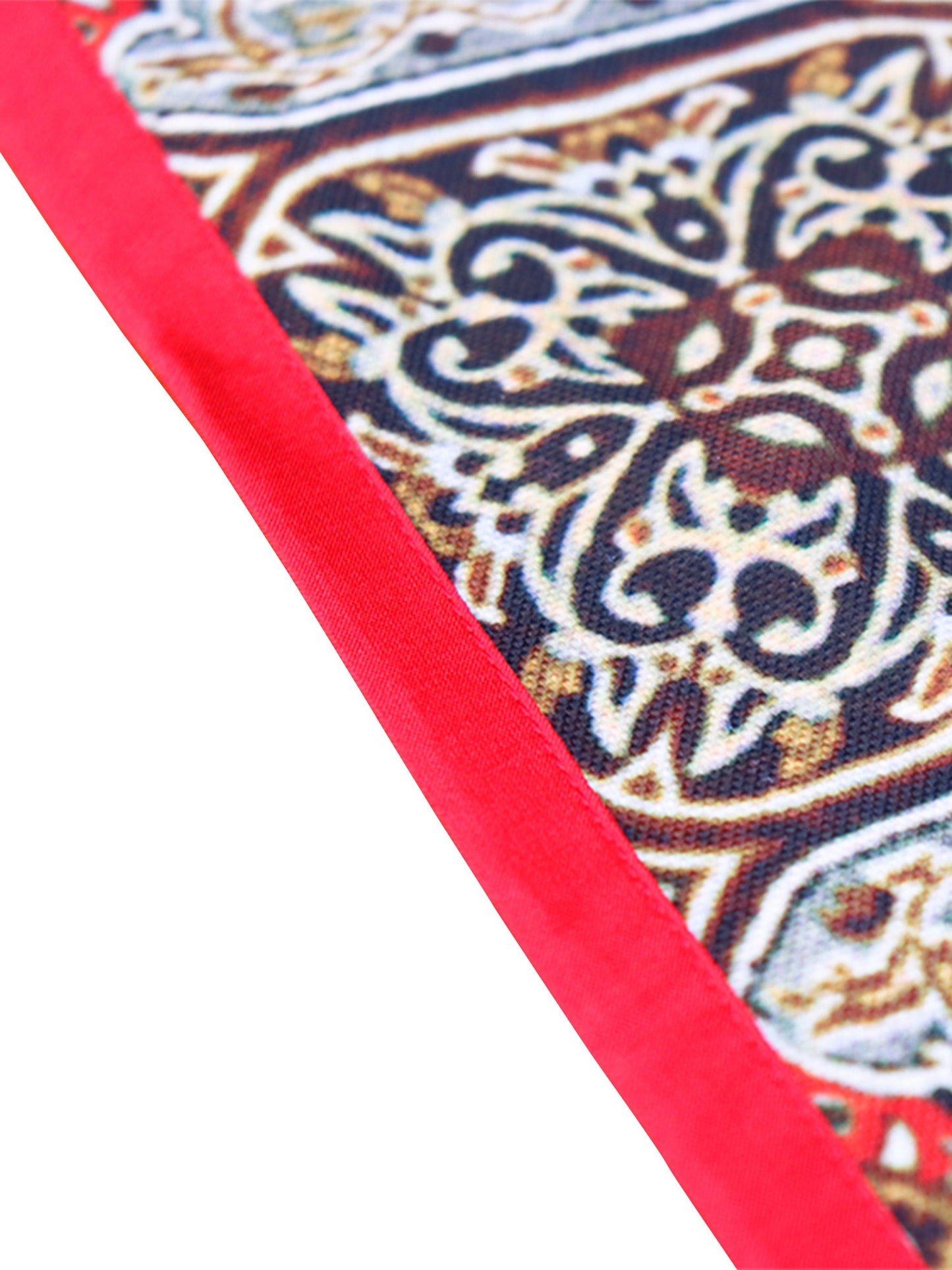 Table Runner Poly Canvas Digital Print With Flat Piping  Multi - 12" X 84"