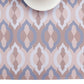 Table Runner Poly Canvas Abstract Ogee Printed Brown Peach - 12" X 84"