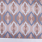 Table Runner Poly Canvas Abstract Ogee Printed Brown Peach - 12" X 84"