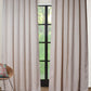 Door Curtain Polyester Blend Self Textured  Off White - 54" X 84"