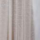 Door Curtain Polyester Blend Self Textured  Off White - 54" X 84"