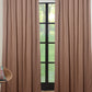Brown Solid Room Darkening Long Door Curtain- 54"X84"