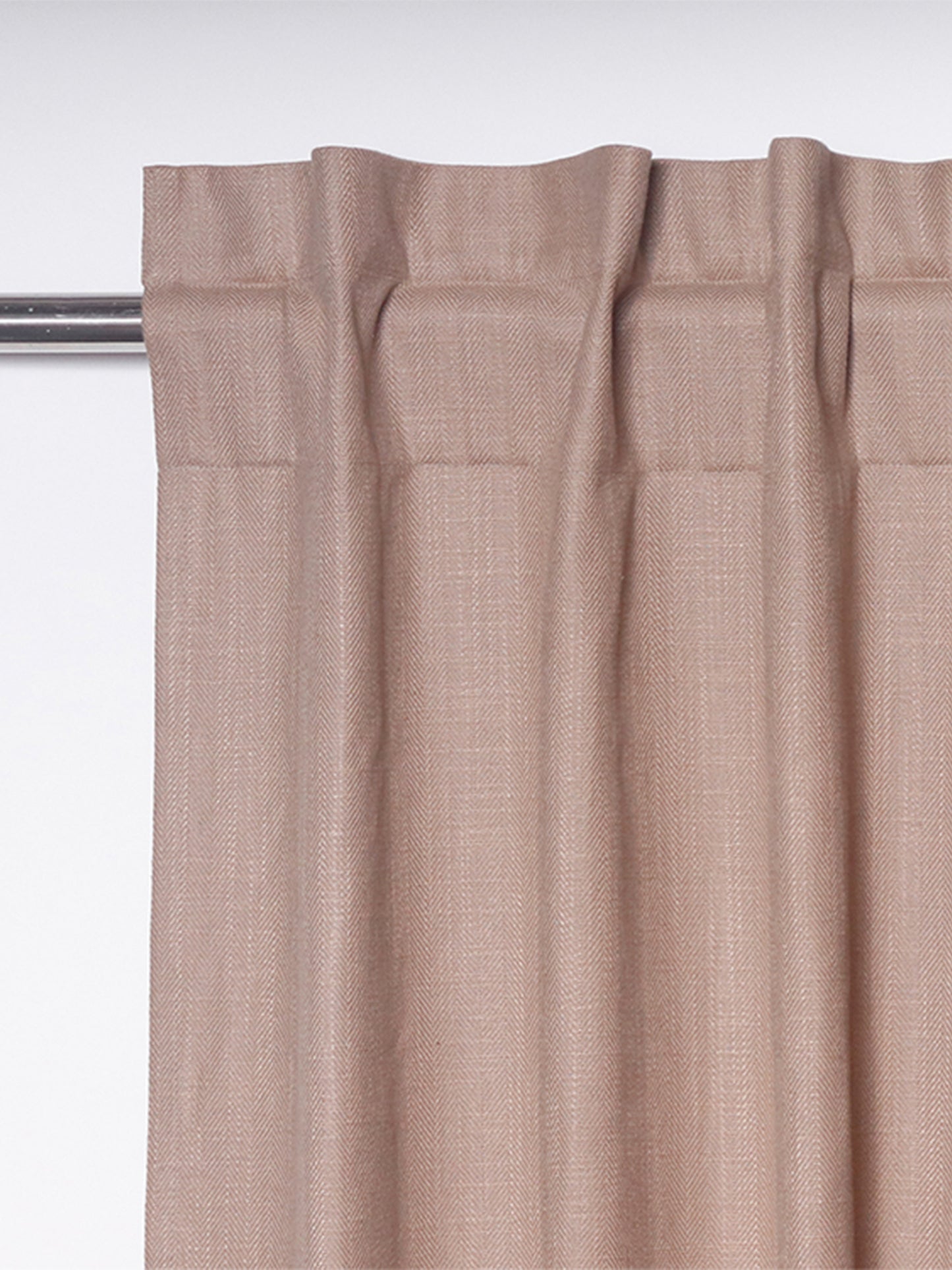 Brown Solid Room Darkening Long Door Curtain- 54"X84"