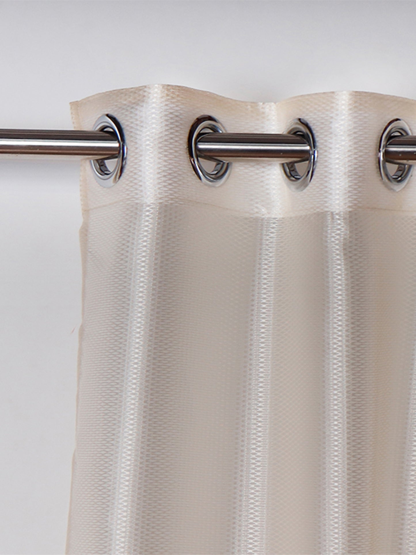 Door Semi-Sheer Curtain 100% Polyester Off White - 54" X 84"