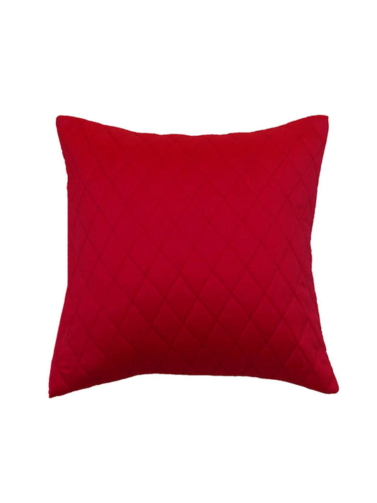Cushion Cover 100% Polyester Polyester Pink Quilted Cushion Cover, 12"X12"