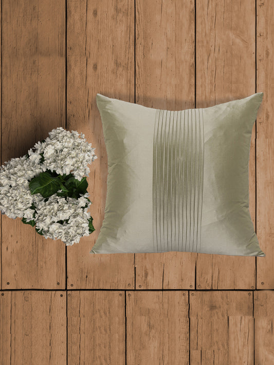 Technique Cushion Cover Polyester Pleated Light Green - 16" X 16"