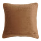 Cushion Cover Solid Velvet Golden 16"X16"