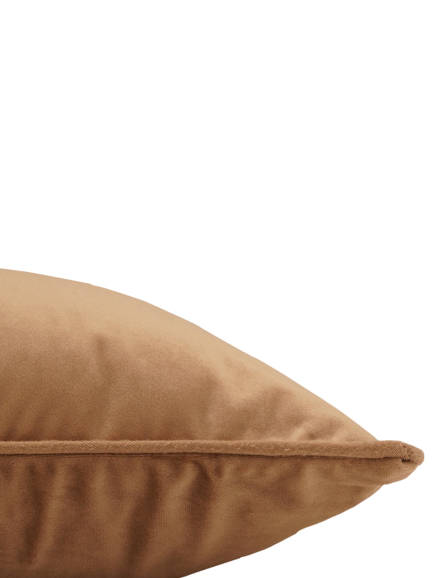 Cushion Cover Solid Velvet Golden 16"X16"