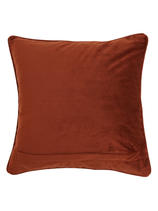 Cushion Cover Velvet  Rust - 16" X 16"