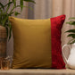 Cushion Cover Polyester Patchwork Weave Mustard Yellow - 16" X 16"