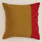 Cushion Cover Polyester Patchwork Weave Mustard Yellow - 16" X 16"