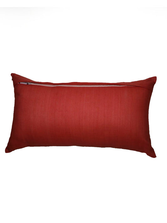 Cushion Cover 100% Linen Silk Green - 12" X 22"