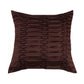 Technique Cushion Cover 100% Polyester Diamond Pleated Dark Brown - 16" X 16"