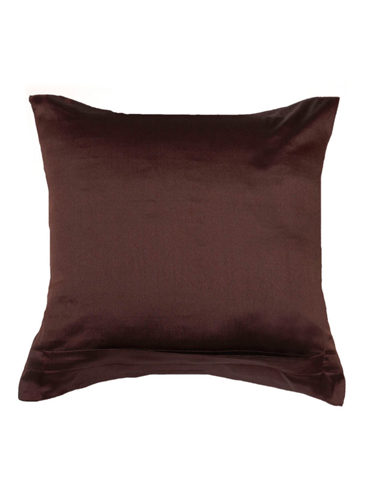 Technique Cushion Cover 100% Polyester Diamond Pleated Dark Brown - 16" X 16"