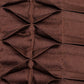 Technique Cushion Cover 100% Polyester Diamond Pleated Dark Brown - 16" X 16"
