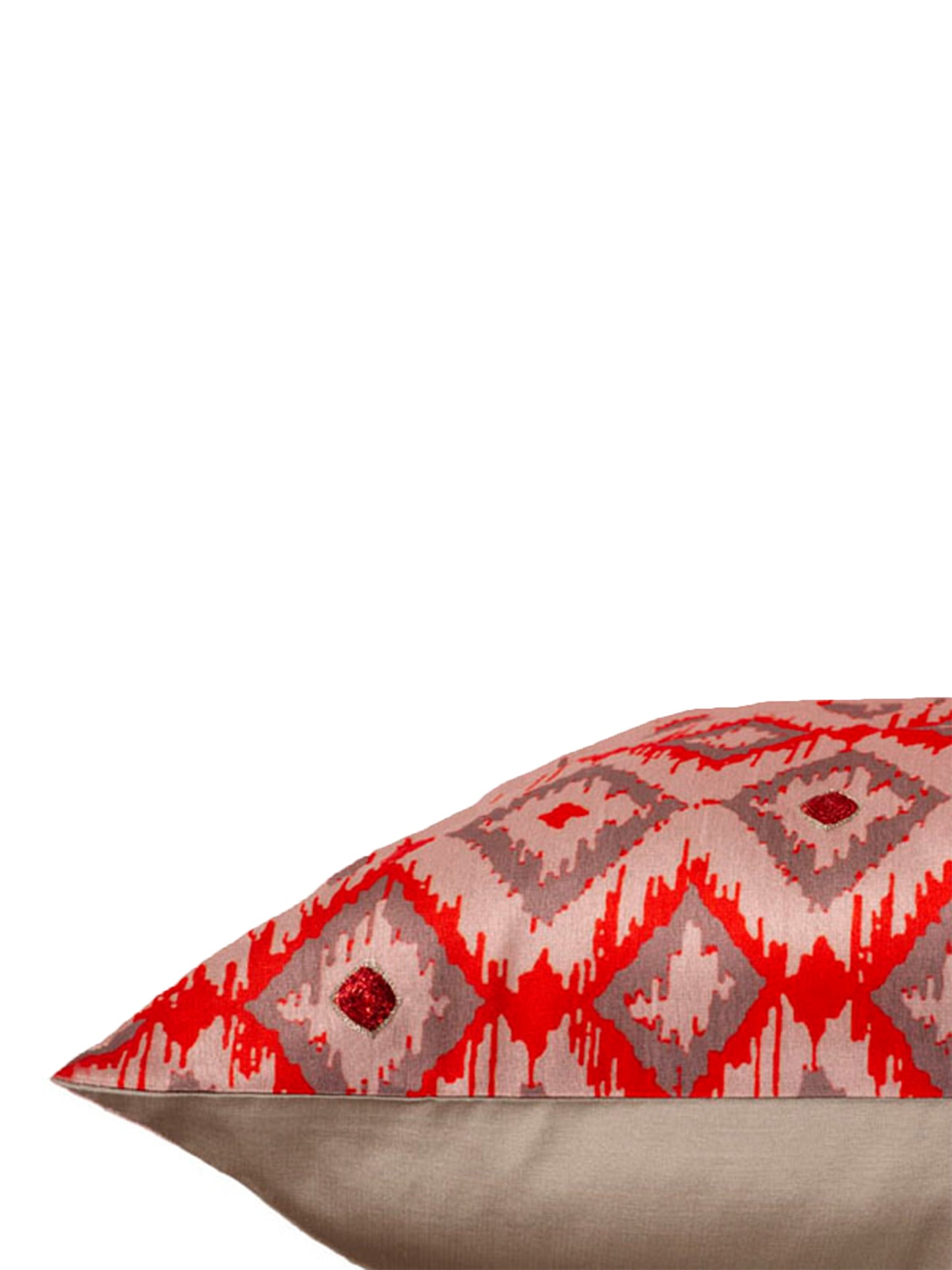 Cushion Cover Set of 3 100% Polyester Box And Printed Multi - 16" x 16"