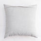 Embroidered Cushion Cover Cotton Blend Striped Light Grey - 16" X 16"