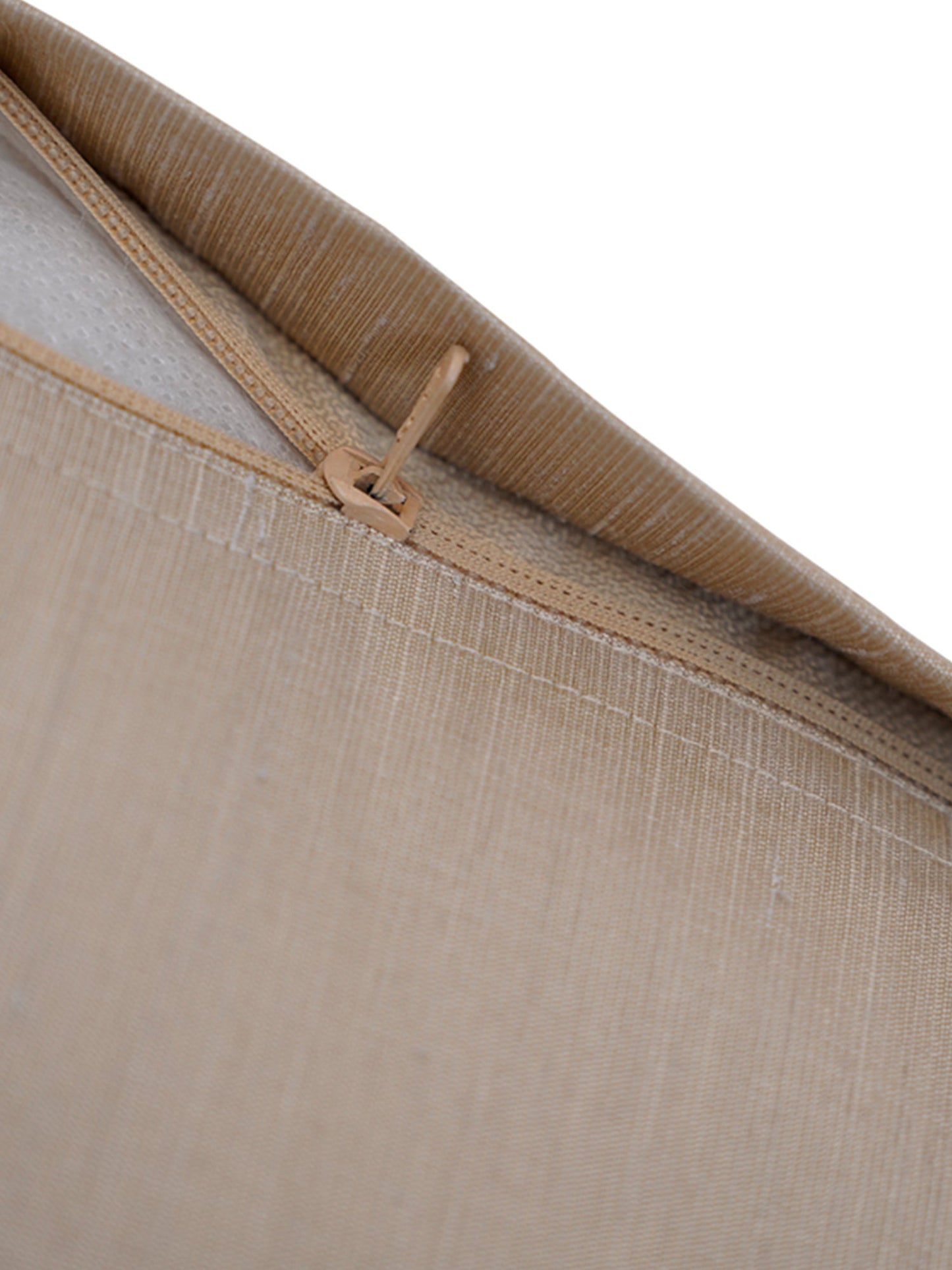 Embroidered Cushion Cover Beige Peach - 16" X 16"