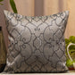 Embroidered Cushion Cover Polyester Blend Digital Printed Grey - 16" X 16"